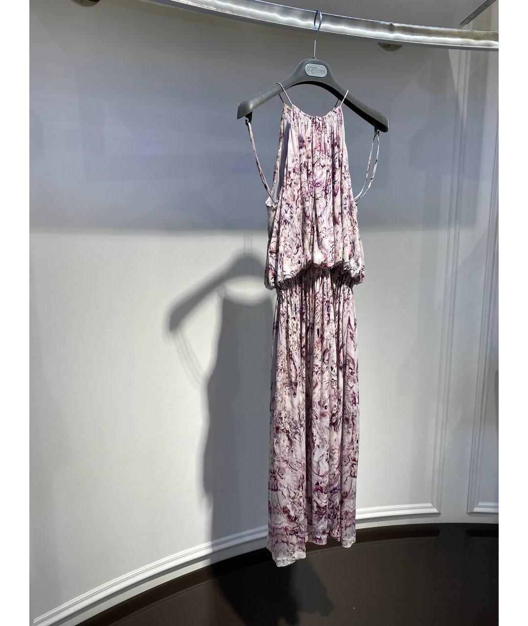 ALEXANDER MCQUEEN Розовое шелковое коктейльное платье, фото 2