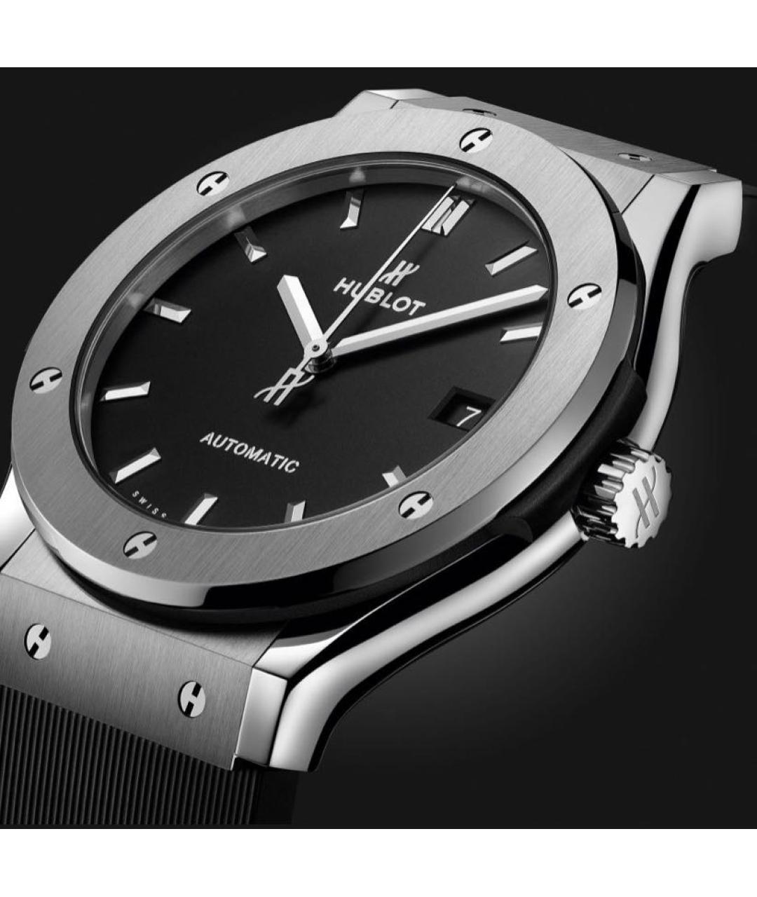 HUBLOT Черные металлические часы, фото 4
