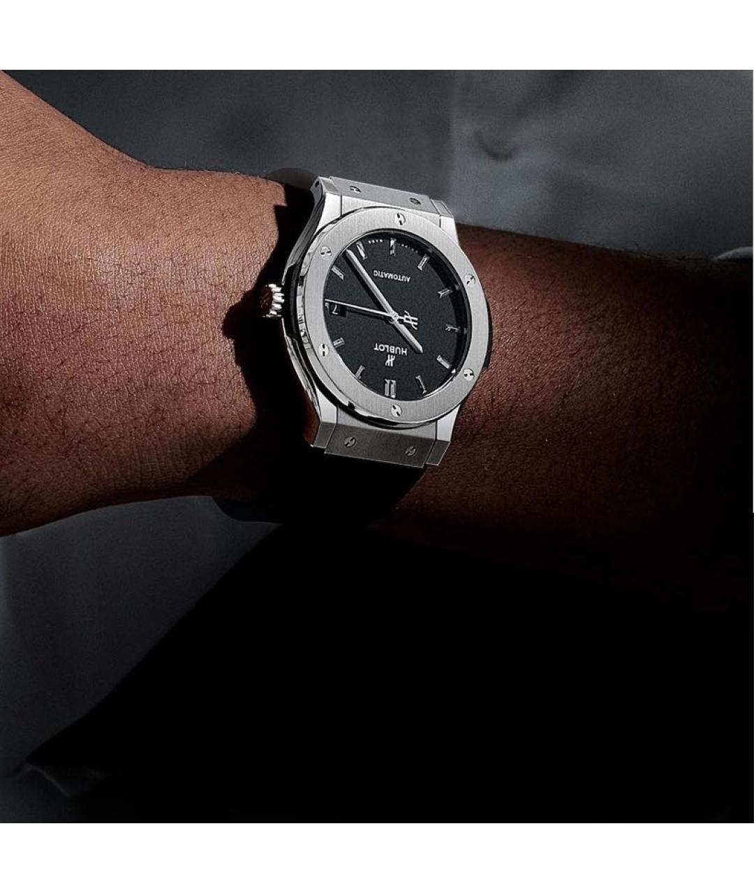 HUBLOT Черные металлические часы, фото 3