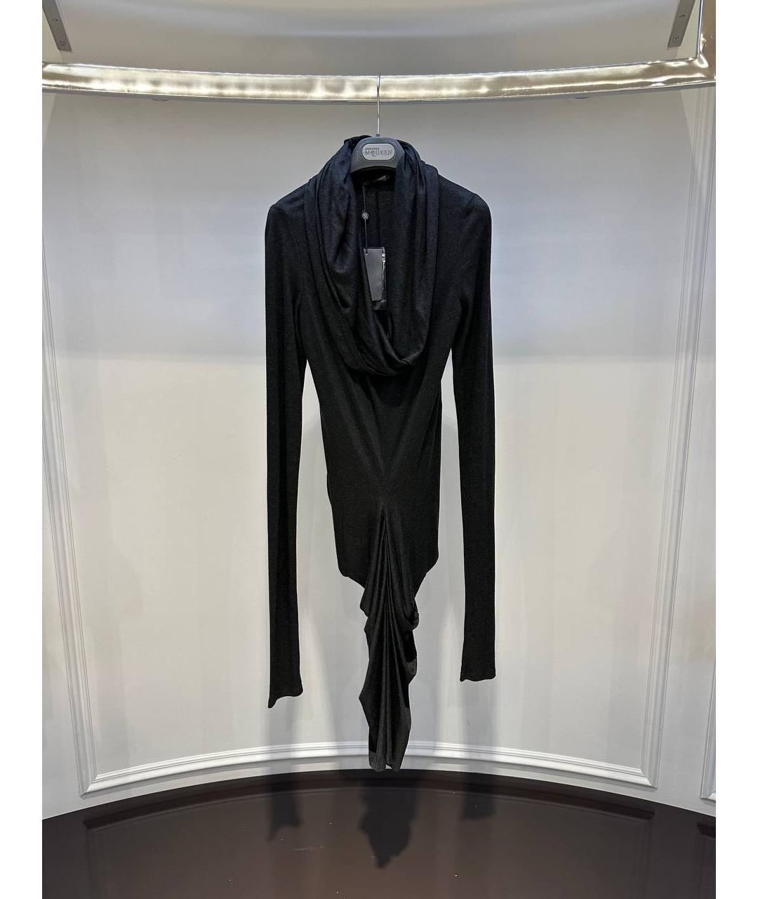 ALEXANDER MCQUEEN Черное вискозное вечернее платье, фото 4