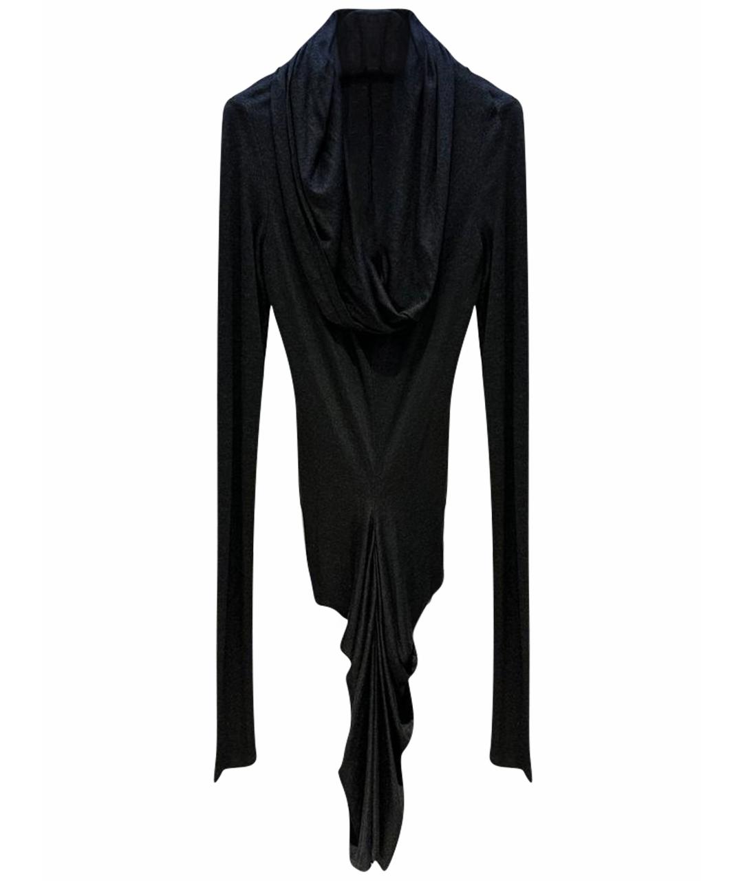 ALEXANDER MCQUEEN Черное вискозное вечернее платье, фото 1