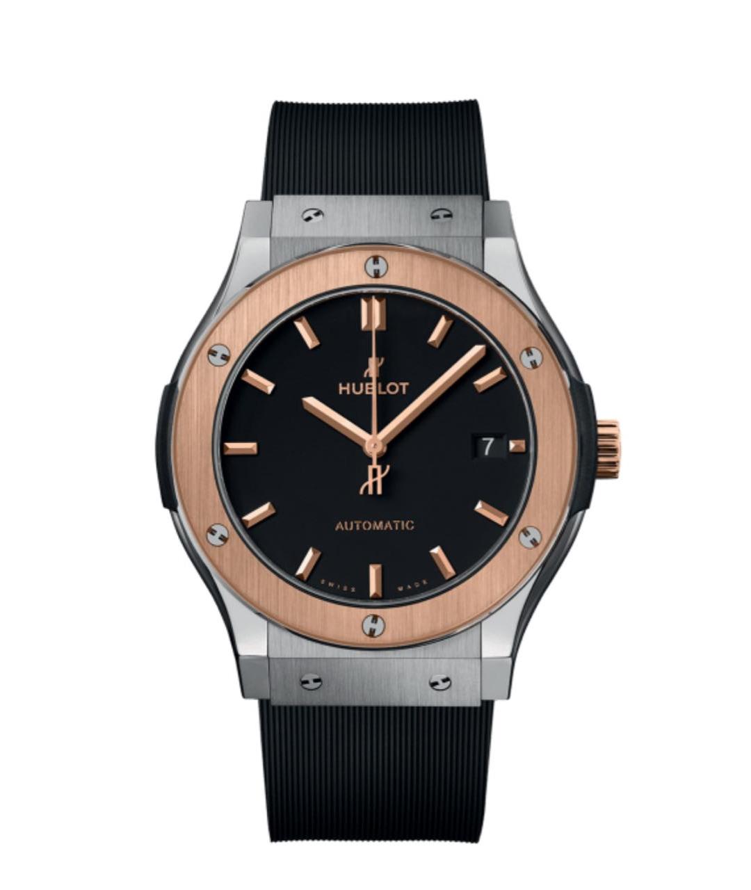 HUBLOT Черные металлические часы, фото 2