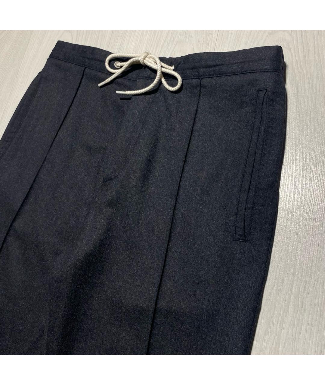 KENZO Антрацитовые брюки узкие, фото 3