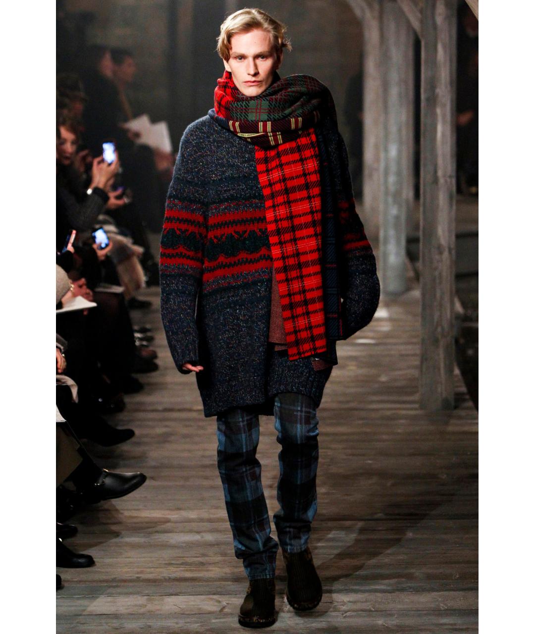 CHANEL Темно-синие хлопковые прямые джинсы, фото 2