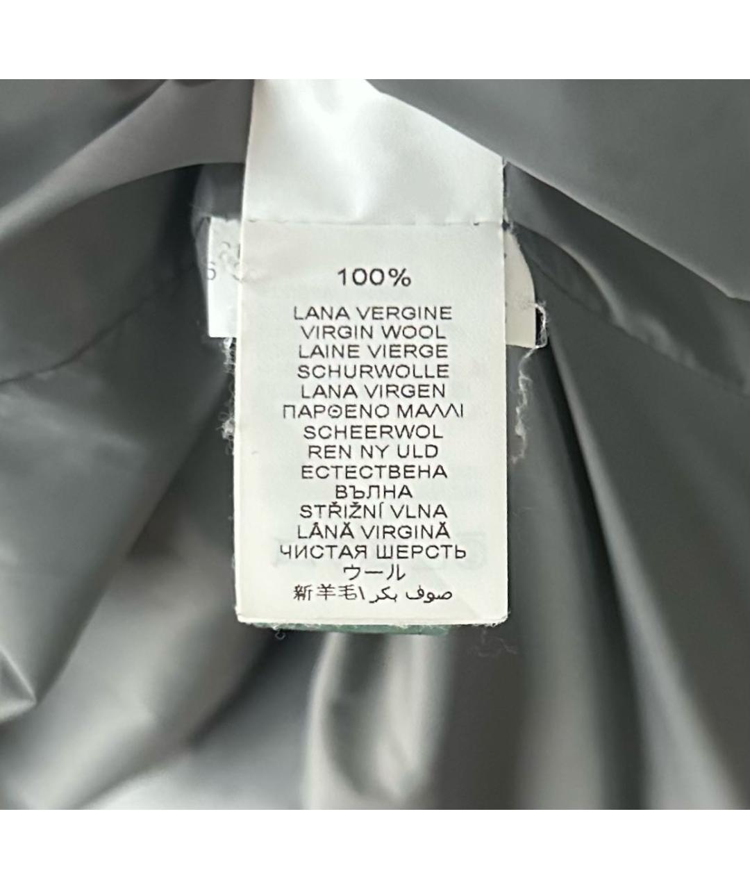 BRUNELLO CUCINELLI Антрацитовый шерстяной пуховик, фото 6