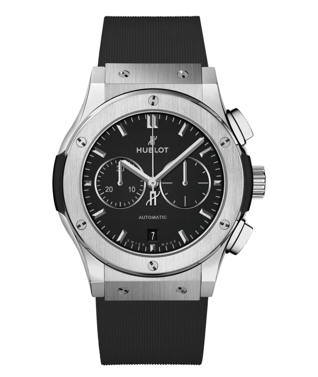 HUBLOT Черные металлические часы, фото 1