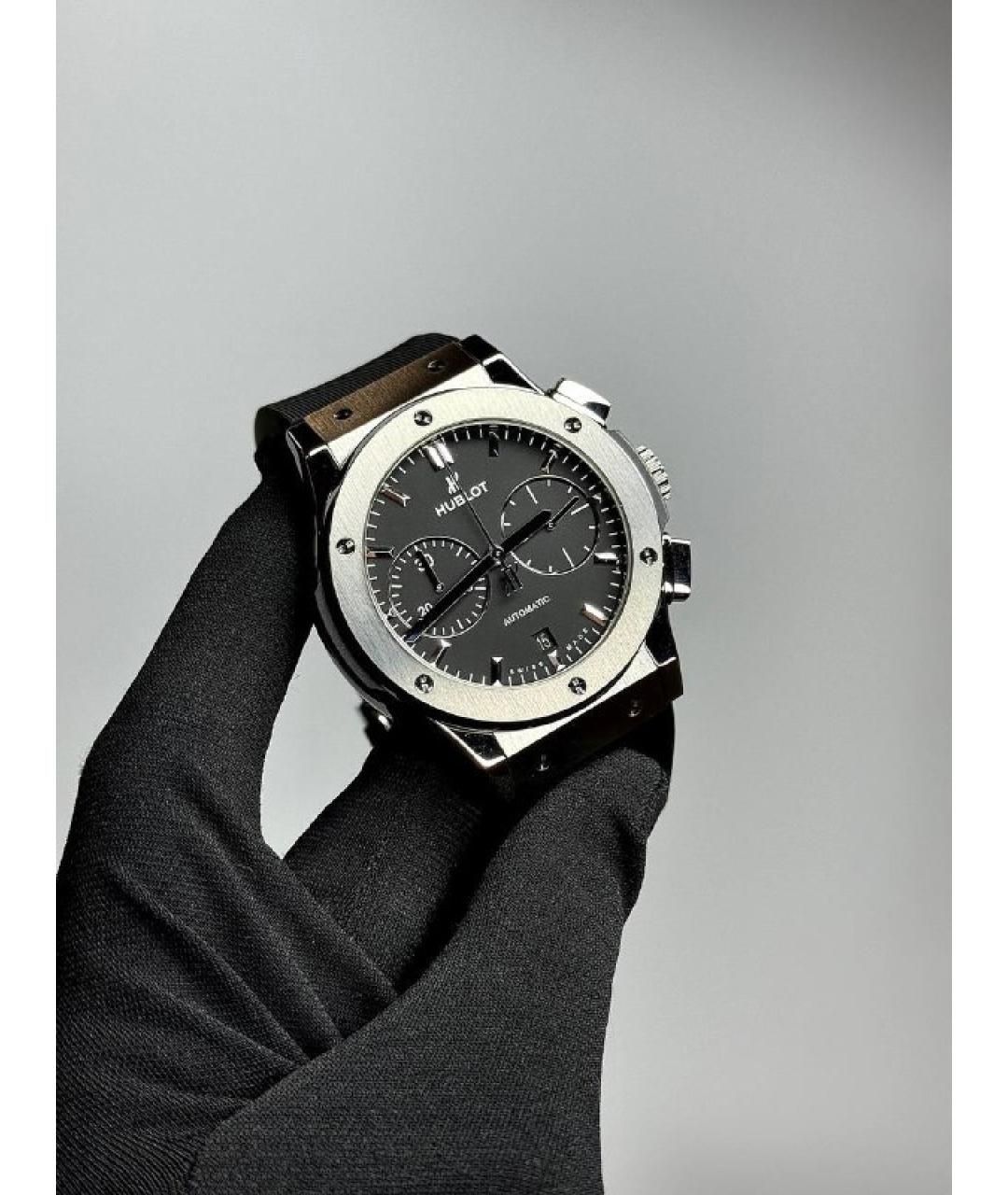 HUBLOT Черные металлические часы, фото 3