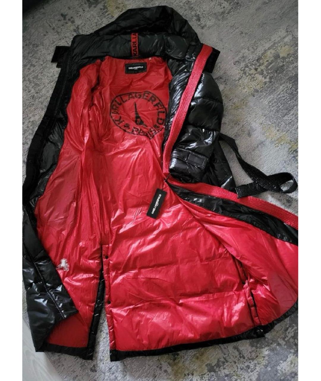 KARL LAGERFELD Черный пуховик, фото 2