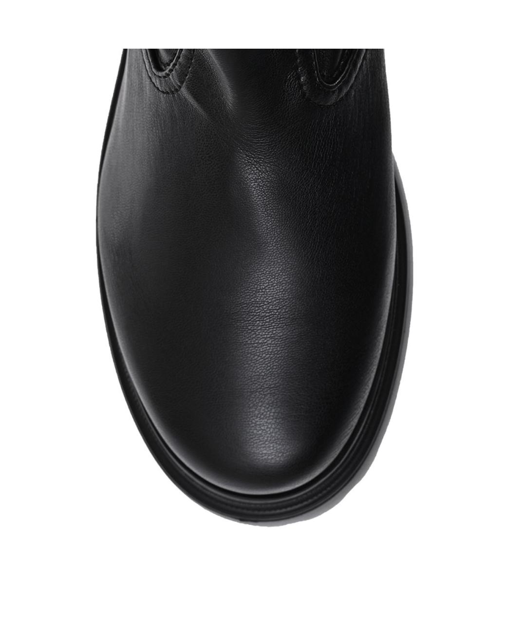 LE SILLA Черные кожаные ботфорты, фото 3