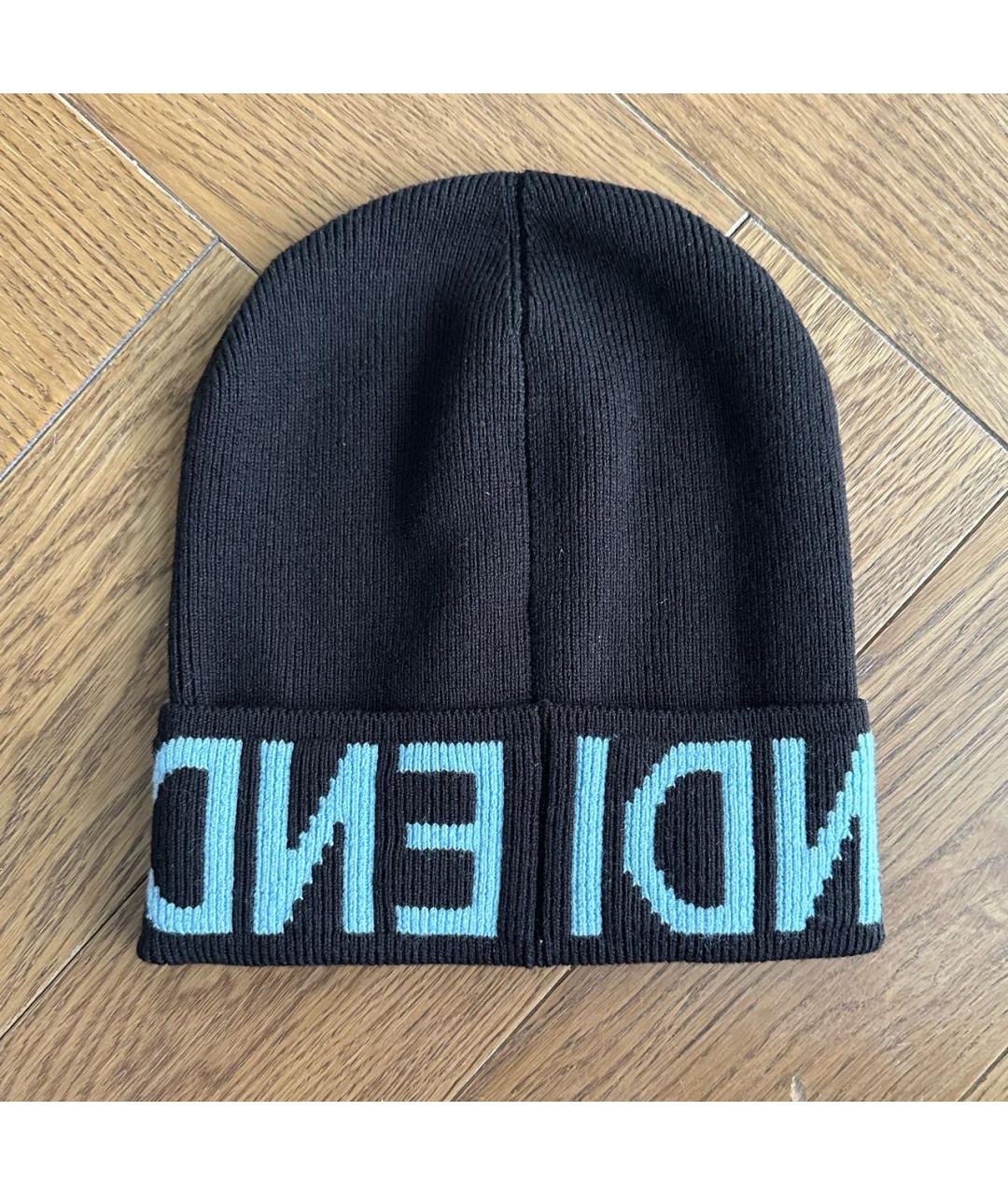 FENDI Коричневая шерстяная шапка, фото 2