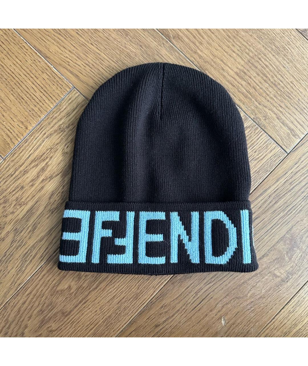 FENDI Коричневая шерстяная шапка, фото 6