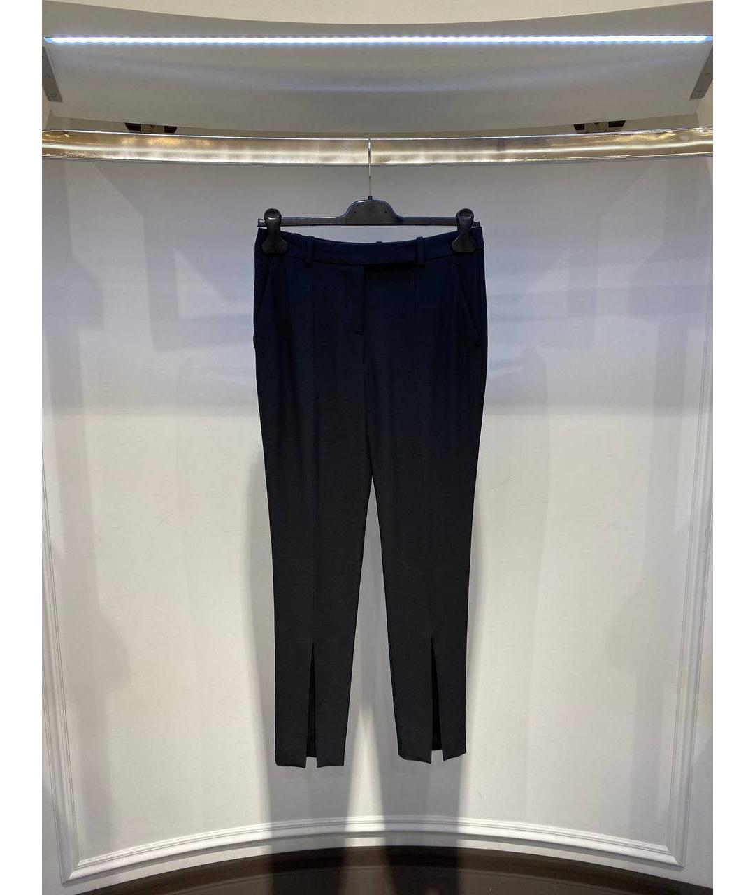 ALEXANDER MCQUEEN Черные ацетатные прямые брюки, фото 4