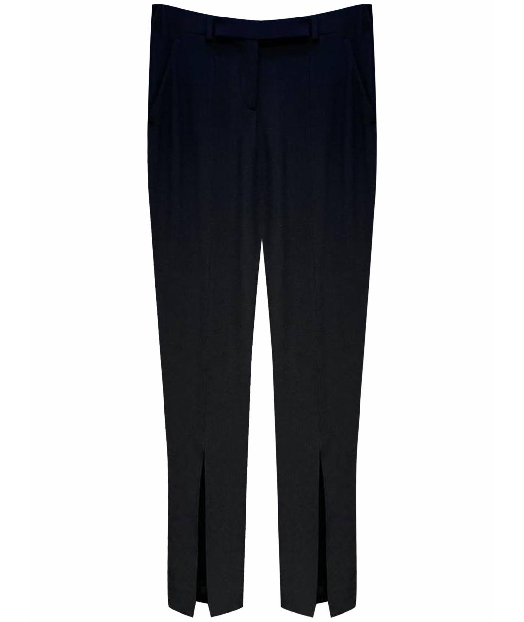 ALEXANDER MCQUEEN Черные ацетатные прямые брюки, фото 1