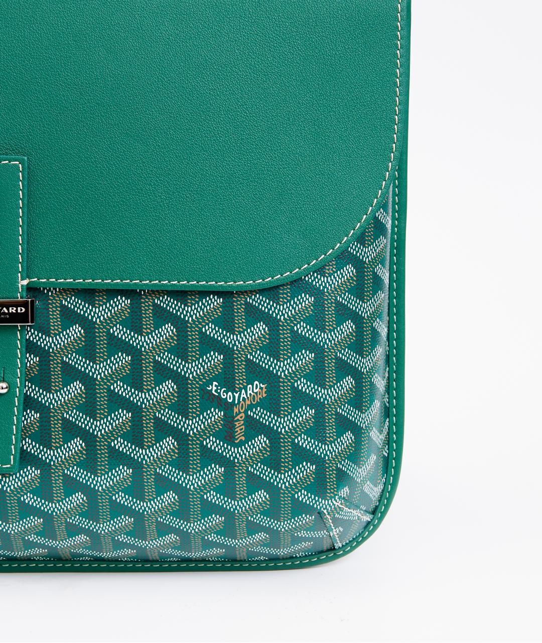 GOYARD Зеленая кожаная сумка на плечо, фото 8