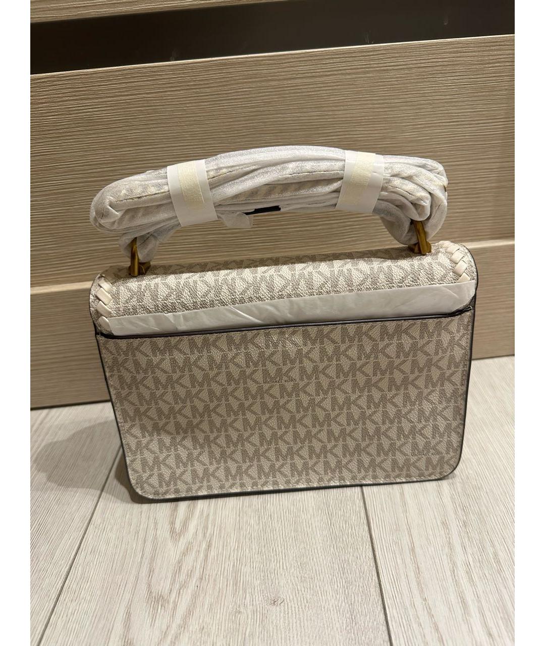 MICHAEL KORS Серая кожаная сумка через плечо, фото 3