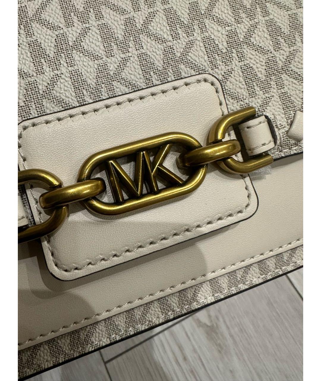 MICHAEL KORS Серая кожаная сумка через плечо, фото 5