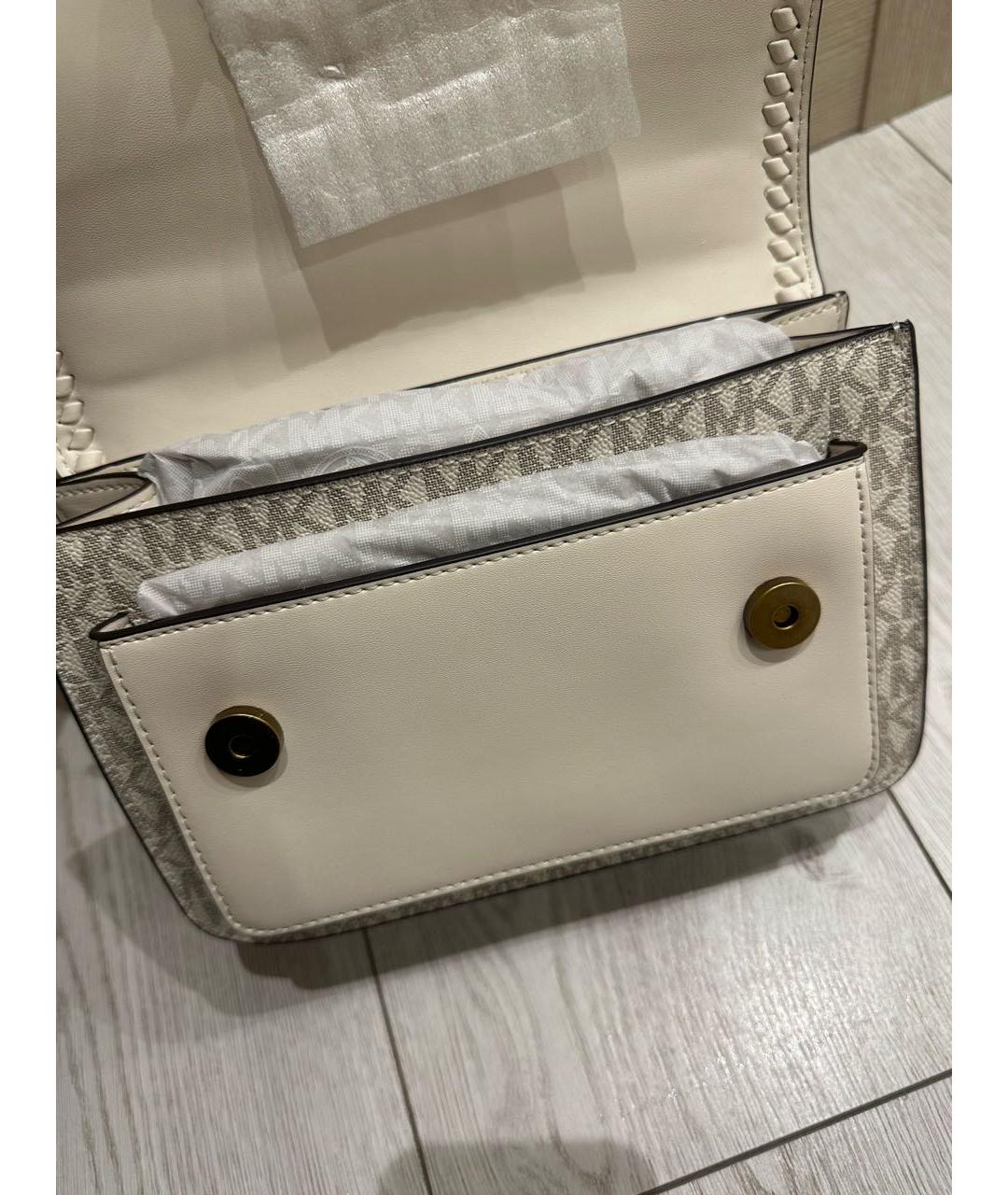 MICHAEL KORS Серая кожаная сумка через плечо, фото 2