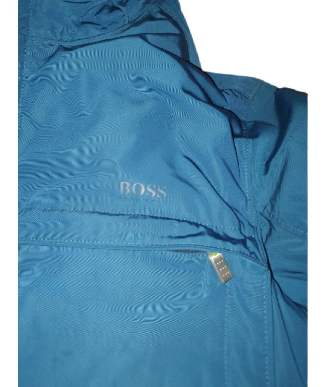 HUGO BOSS Темно-синяя полиамидовая куртка, фото 6