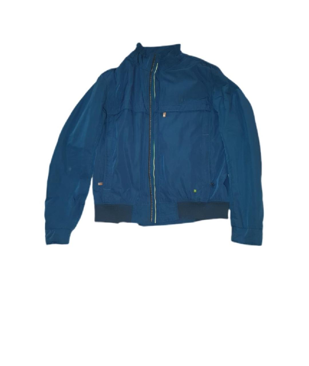 HUGO BOSS Темно-синяя полиамидовая куртка, фото 7