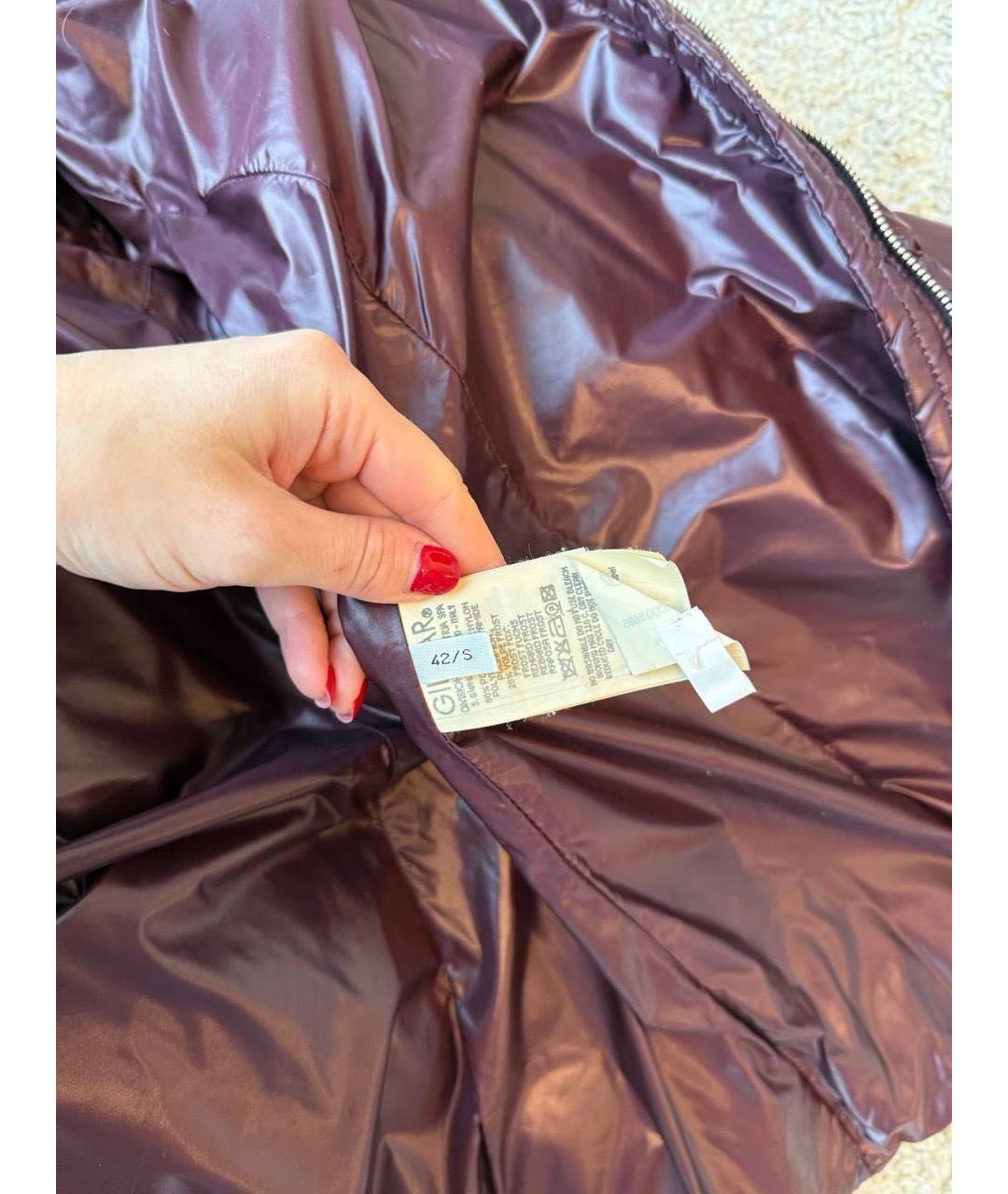 ICEBERG Бордовая куртка, фото 4