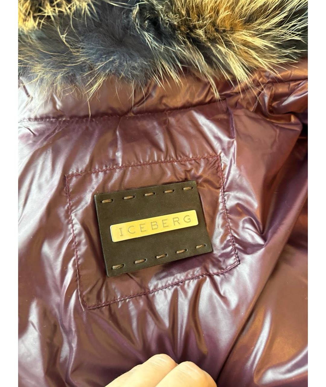 ICEBERG Бордовая куртка, фото 3