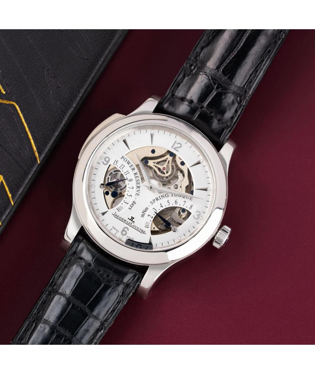 Jaeger LeCoultre Белые платиновые часы, фото 2