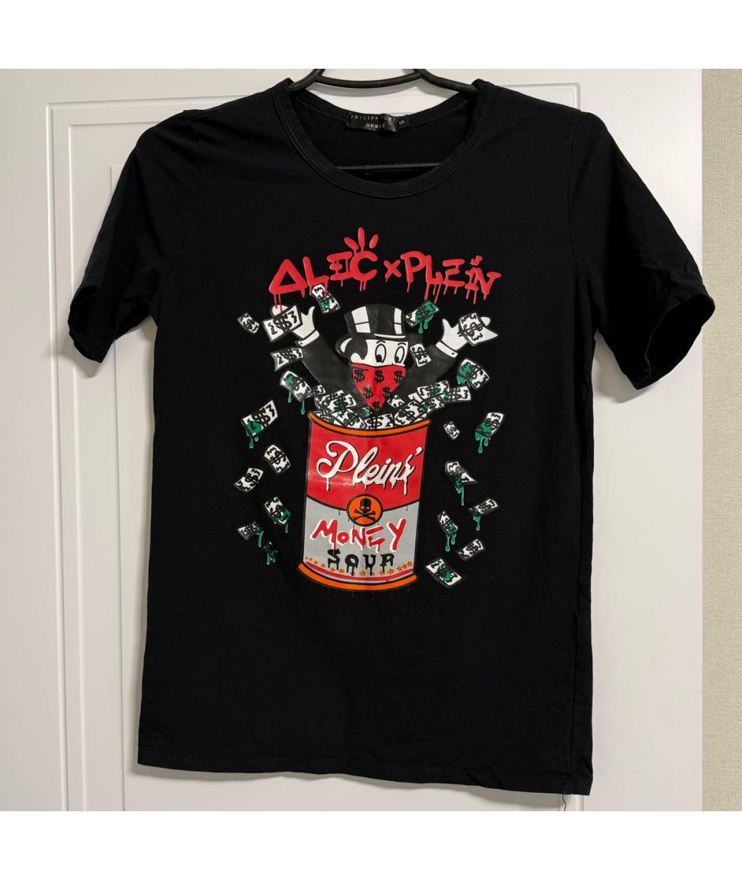 PHILIPP PLEIN Черная хлопковая футболка, фото 3