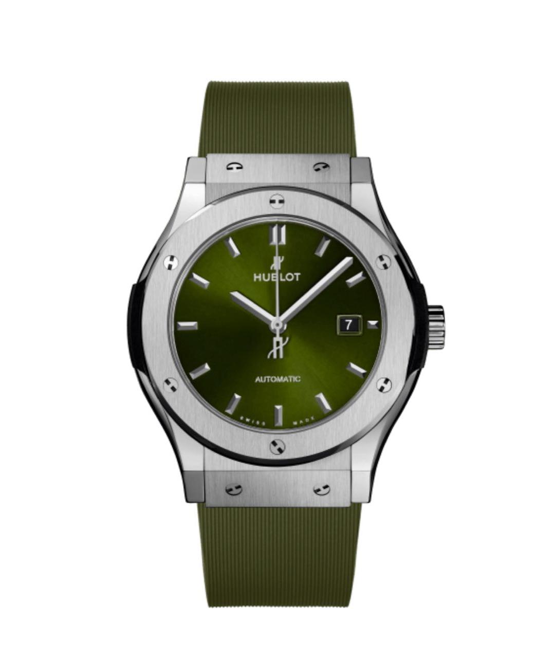 HUBLOT Зеленые металлические часы, фото 1