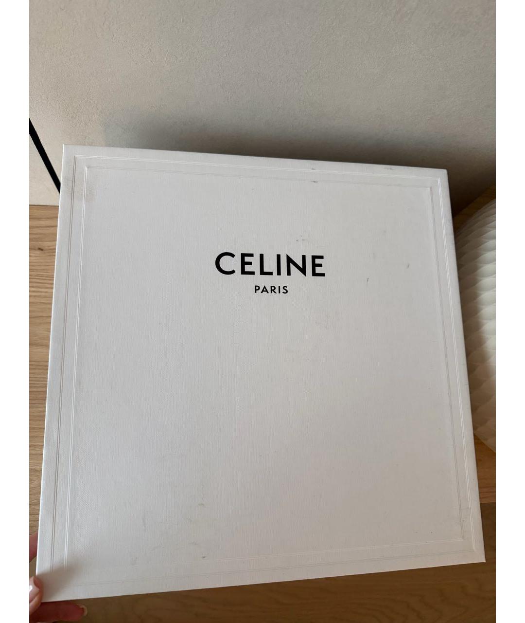 CELINE Черные кожаные полусапоги, фото 5