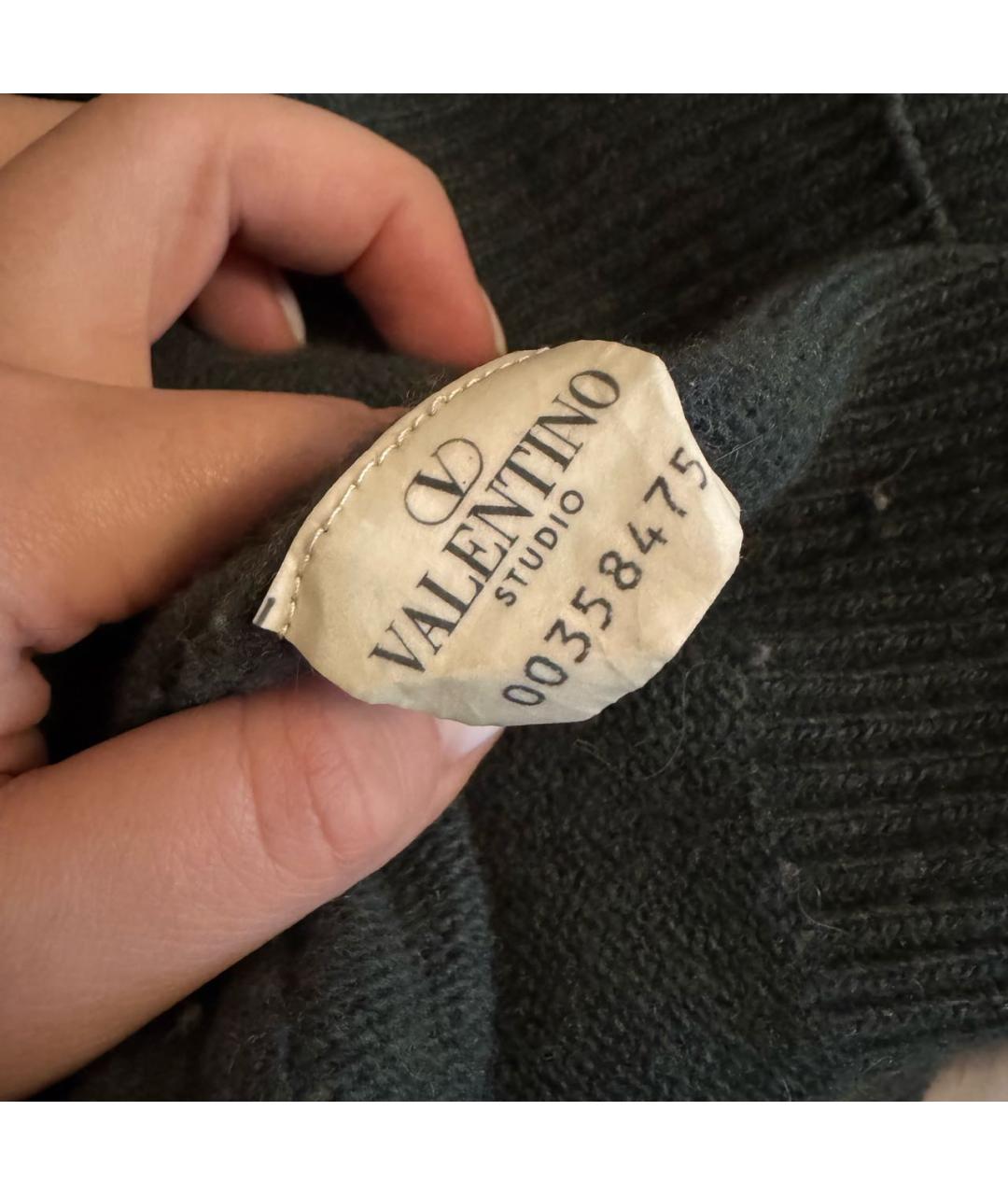 VALENTINO Зеленый шерстяной джемпер / свитер, фото 6