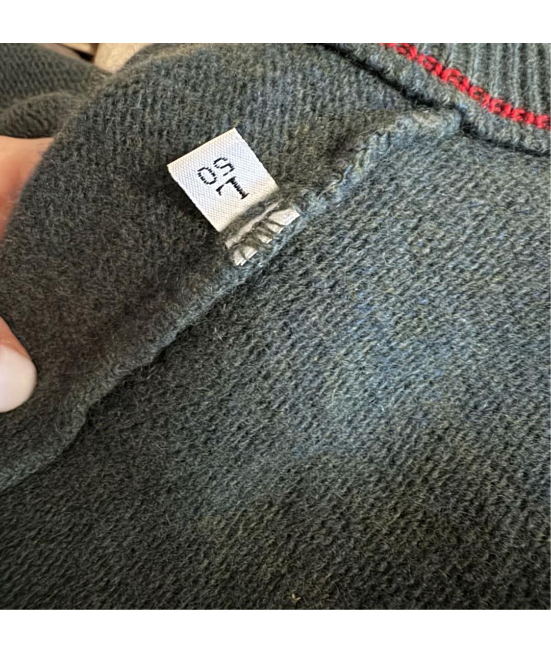 VALENTINO Зеленый шерстяной джемпер / свитер, фото 4