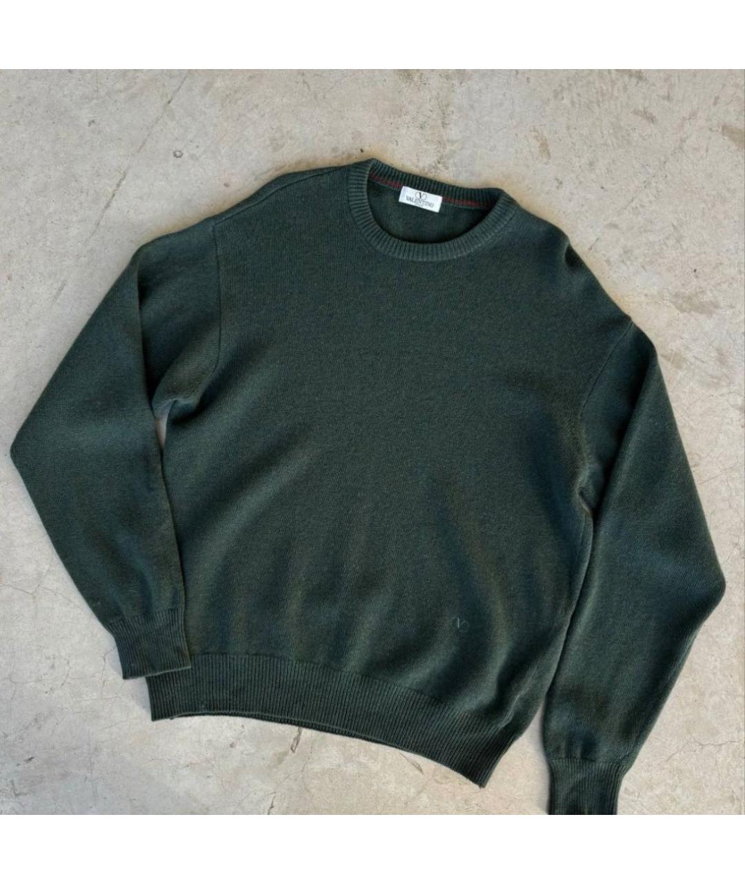 VALENTINO Зеленый шерстяной джемпер / свитер, фото 9
