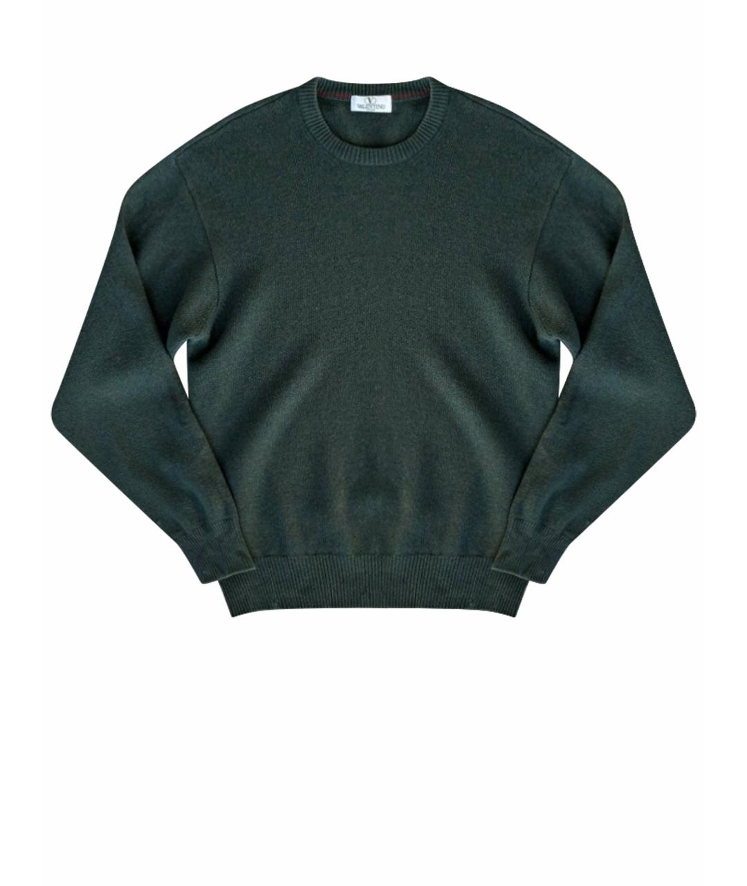 VALENTINO Зеленый шерстяной джемпер / свитер, фото 1