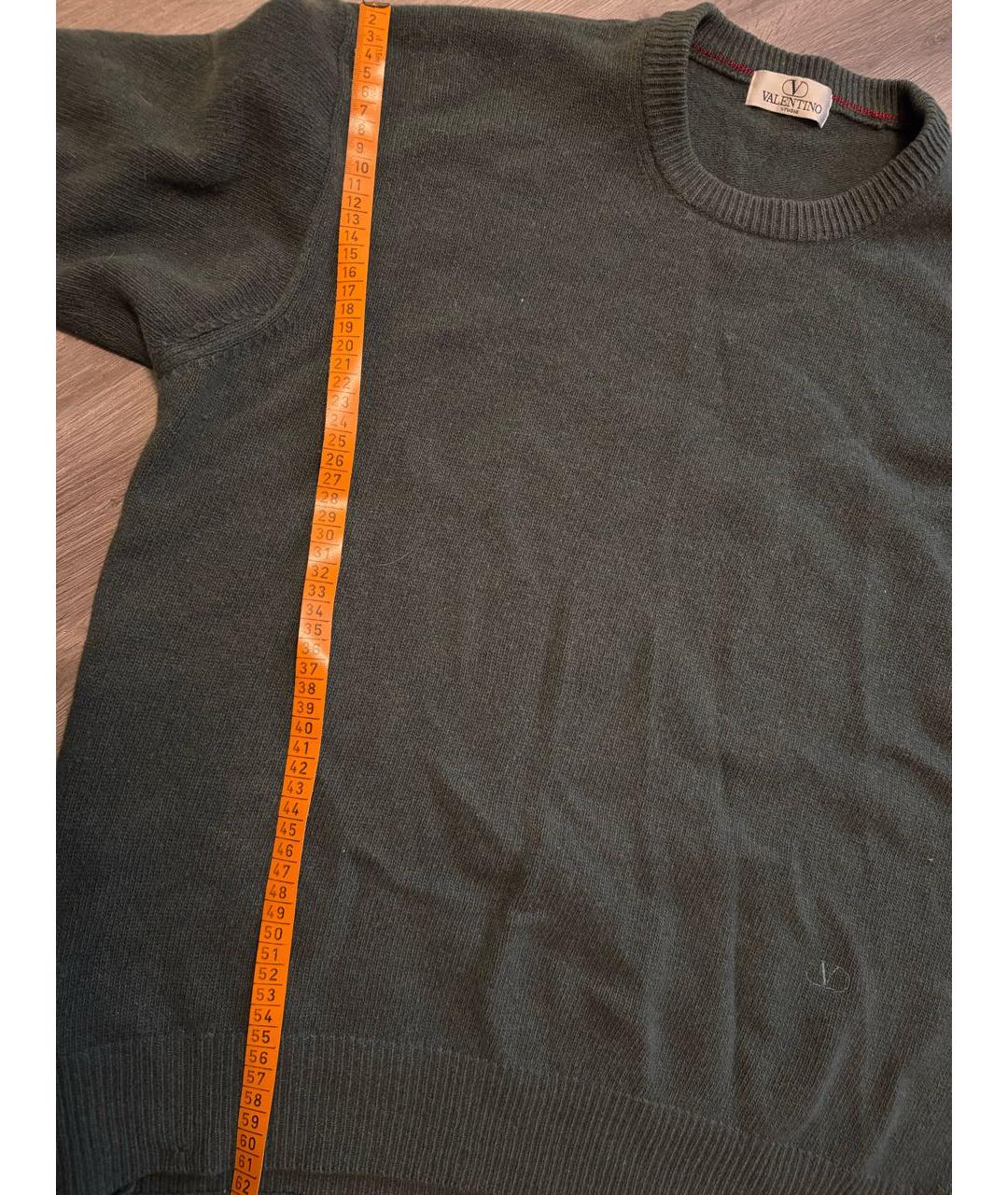 VALENTINO Зеленый шерстяной джемпер / свитер, фото 8
