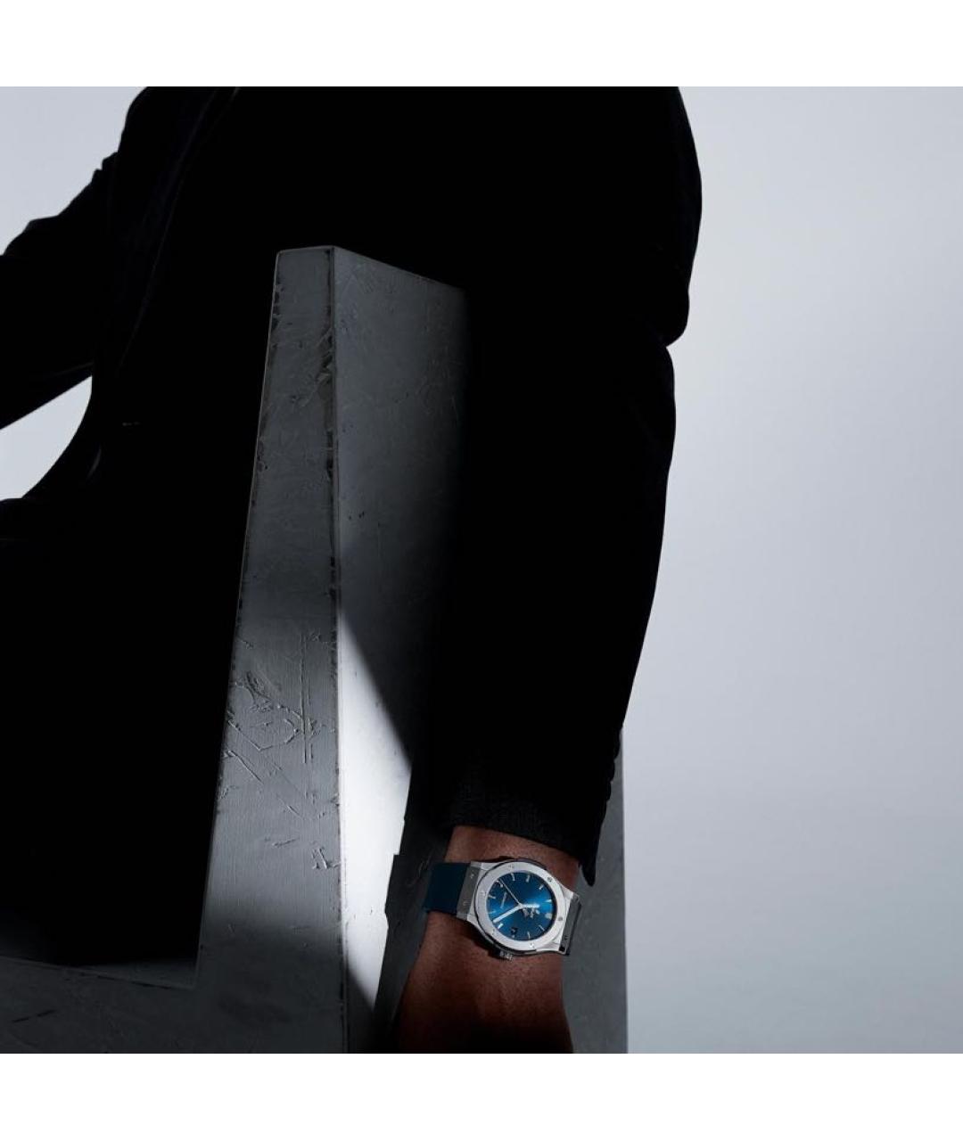 HUBLOT Синие металлические часы, фото 3