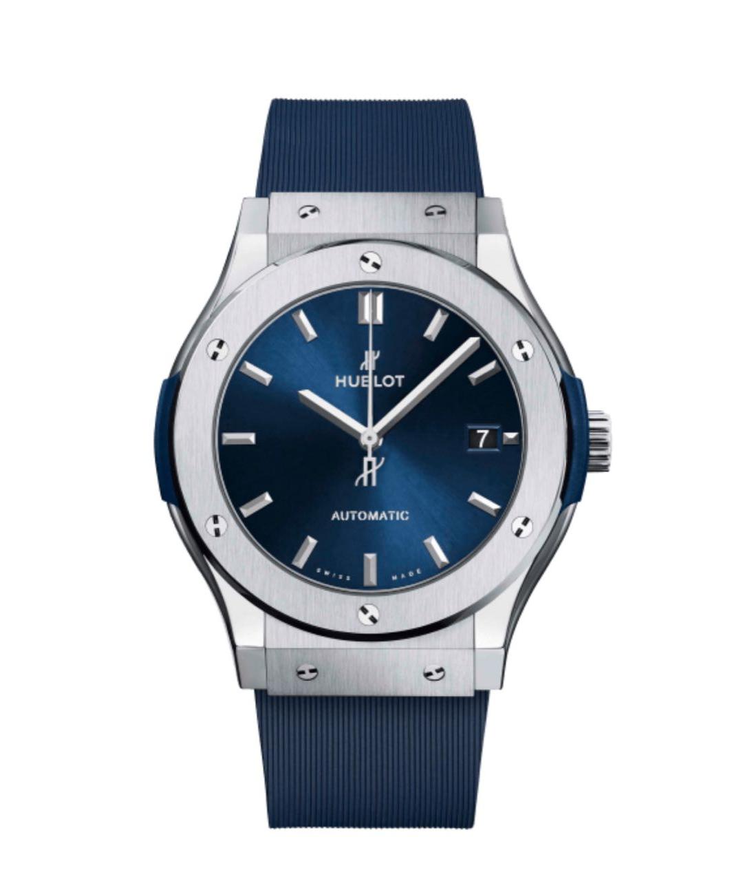 HUBLOT Синие металлические часы, фото 1