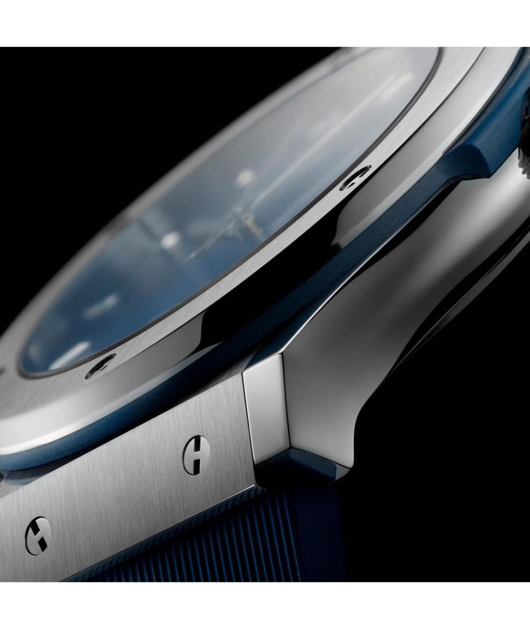 HUBLOT Синие металлические часы, фото 6