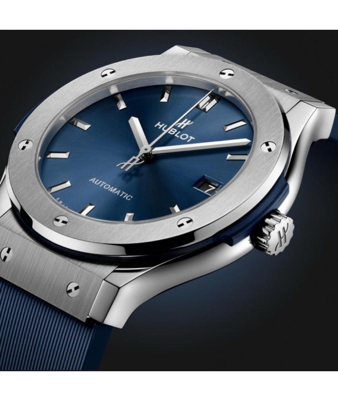 HUBLOT Синие металлические часы, фото 5