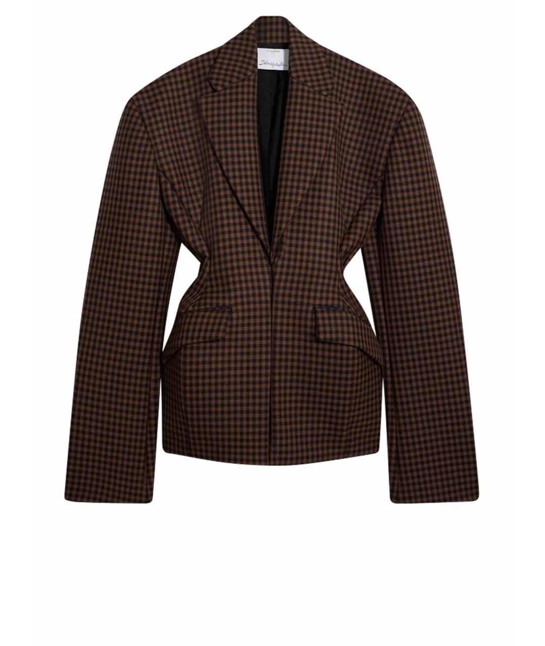 SCHIAPARELLI Коричневый жакет/пиджак, фото 1