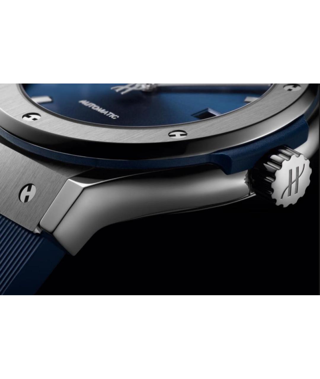 HUBLOT Синие металлические часы, фото 6
