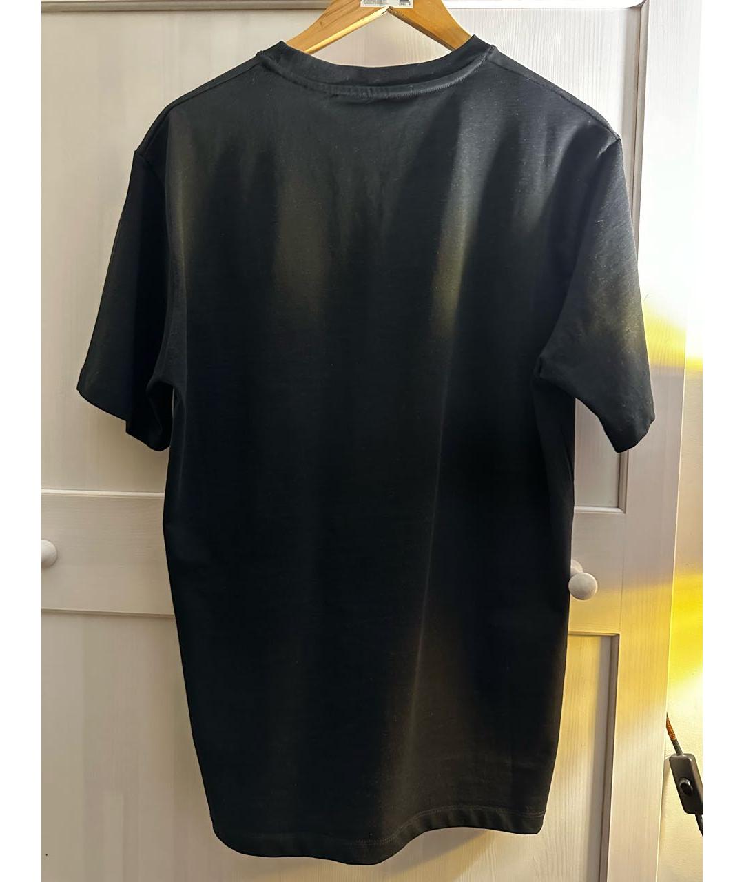 GUCCI Черная хлопковая футболка, фото 2