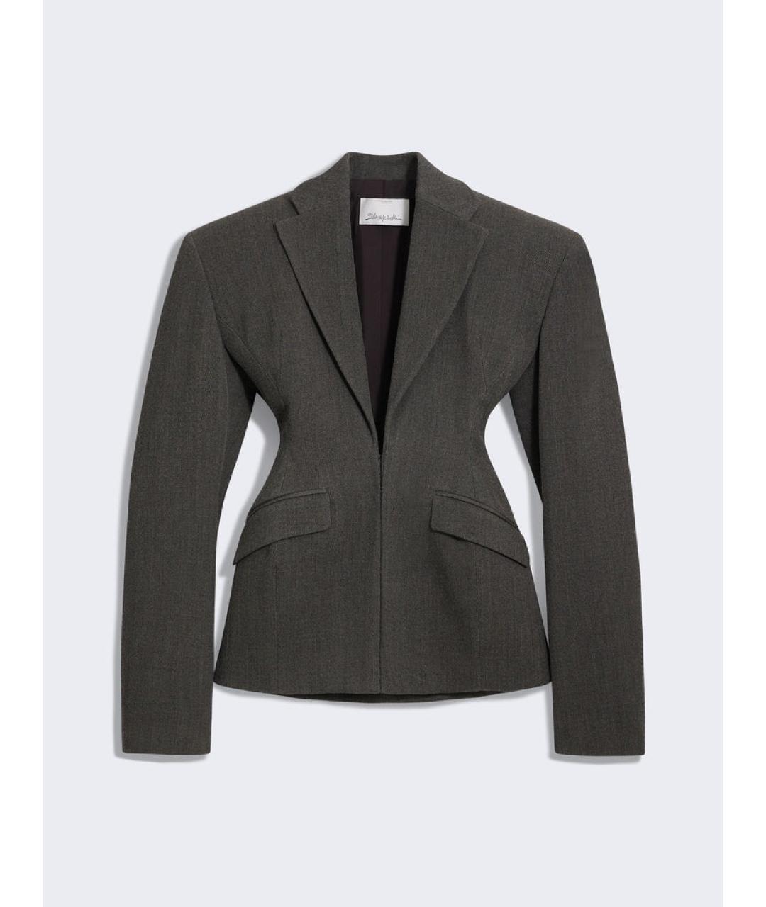 SCHIAPARELLI Серый жакет/пиджак, фото 5