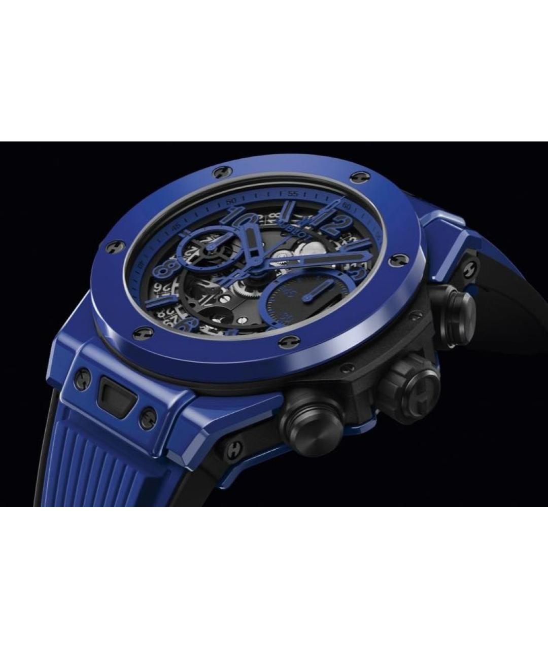 HUBLOT Синие керамические часы, фото 5