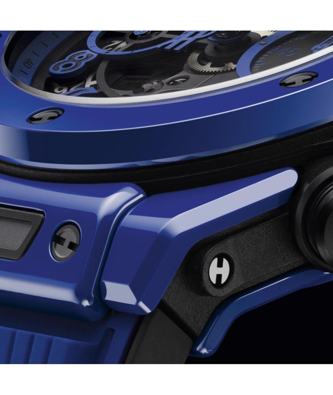 HUBLOT Синие керамические часы, фото 4