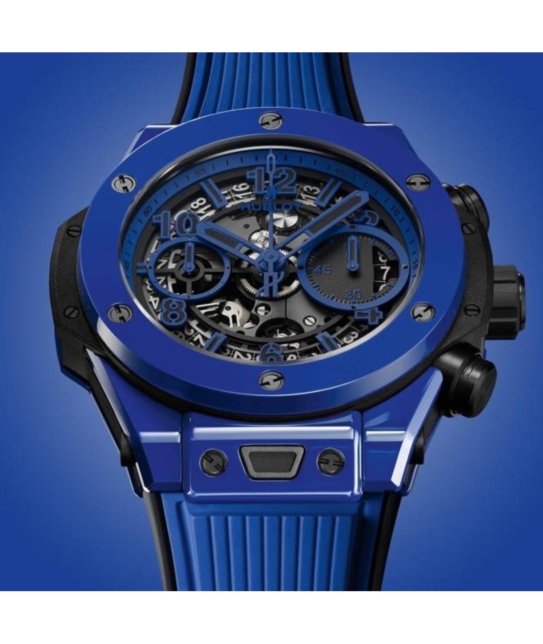 HUBLOT Синие керамические часы, фото 3