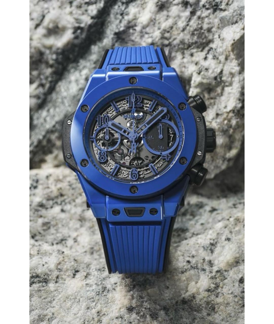 HUBLOT Синие керамические часы, фото 2