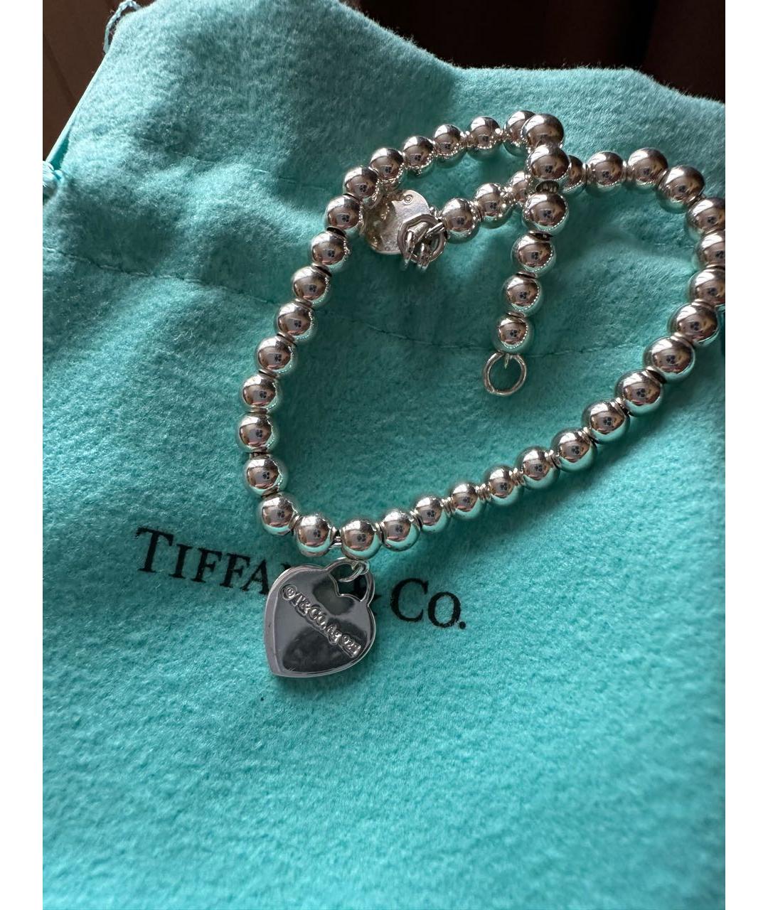 TIFFANY&CO Серебрянный серебряный браслет, фото 7