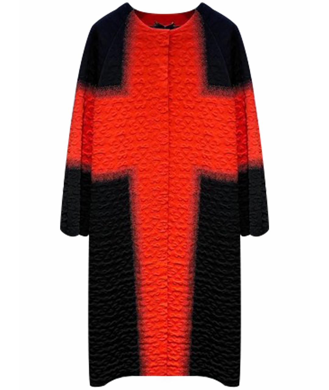 ALEXANDER MCQUEEN Красное вискозное пальто, фото 1