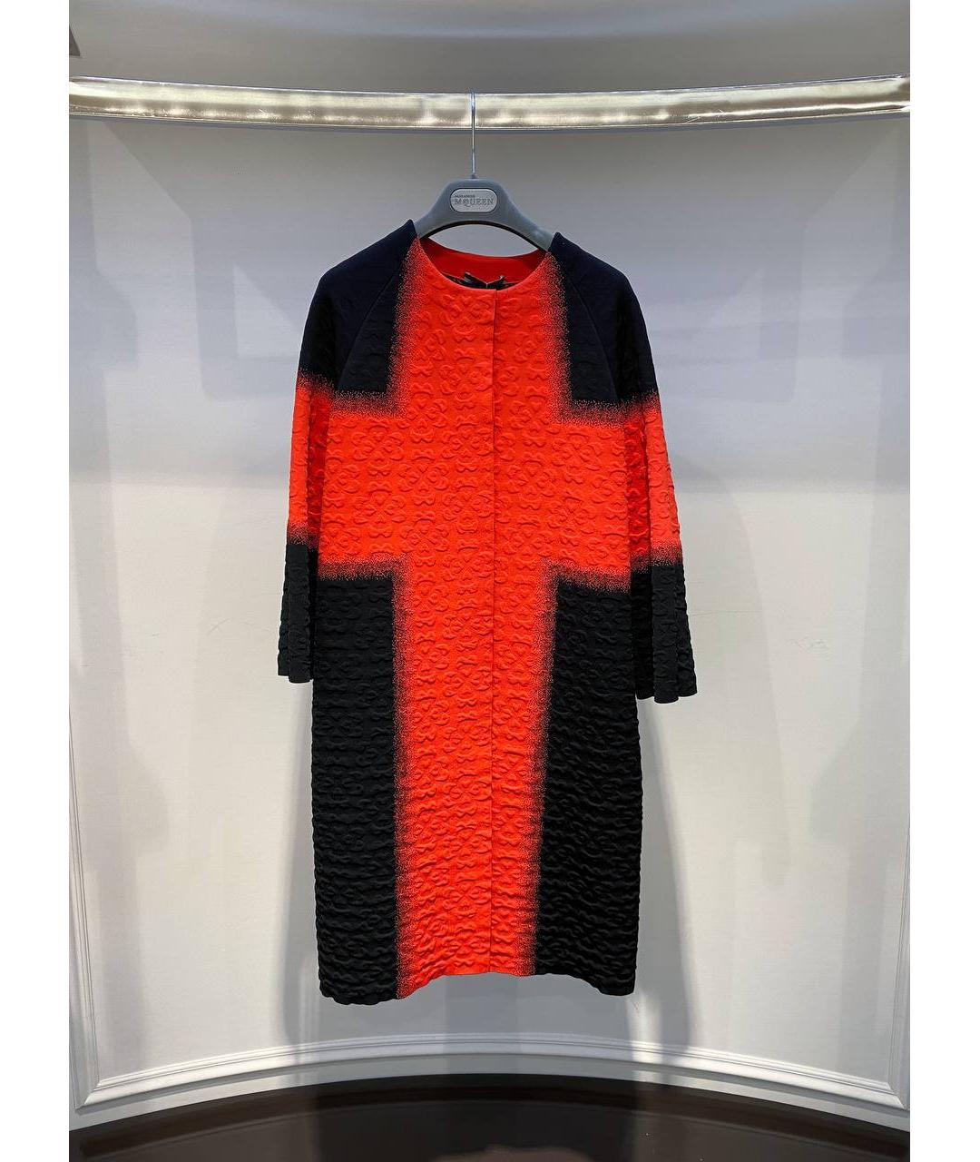 ALEXANDER MCQUEEN Красное вискозное пальто, фото 4