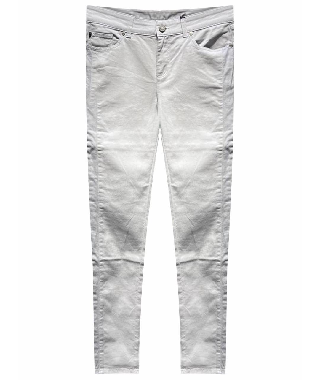 ALEXANDER MCQUEEN Белые хлопковые брюки узкие, фото 1